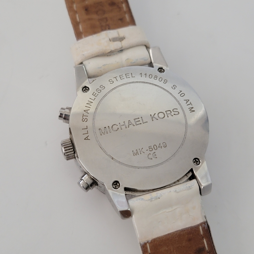 Michael Kors Cronograph Mother Of Pearl Dial Quarz Women's Watch - Picture 9 of 16